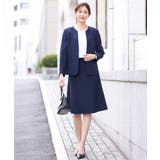 ボートネック五分袖ニット/洗える | OFUON | 詳細画像12 