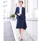 ボートネック五分袖ニット/洗える | OFUON | 詳細画像13 