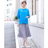 ボートネック五分袖ニット/洗える | OFUON | 詳細画像20 