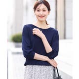 ボートネック五分袖ニット/洗える | OFUON | 詳細画像23 