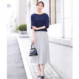 ボートネック五分袖ニット/洗える | OFUON | 詳細画像26 