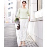 ボートネック五分袖ニット/洗える | OFUON | 詳細画像29 