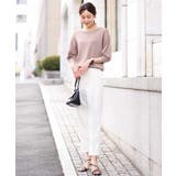 ボートネック五分袖ニット/洗える | OFUON | 詳細画像3 