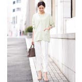 ボートネック五分袖ニット/洗える | OFUON | 詳細画像33 