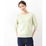 ボートネック五分袖ニット/洗える | OFUON | 詳細画像39 