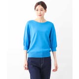 ボートネック五分袖ニット/洗える | OFUON | 詳細画像46 