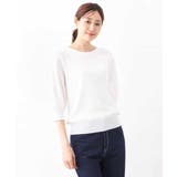 ボートネック五分袖ニット/洗える | OFUON | 詳細画像49 