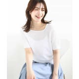 レーシー編み半袖ニット/洗える/WEB限定サイズあり | OFUON | 詳細画像7