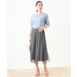 ハイゲージVネックニット/UVカット/接触冷感/洗える/WEB限定サイズあり | OFUON | 詳細画像21 