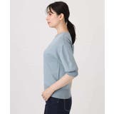 ハイゲージVネックニット/UVカット/接触冷感/洗える/WEB限定サイズあり | OFUON | 詳細画像24 