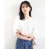 ハイゲージVネックニット/UVカット/接触冷感/洗える/WEB限定サイズあり | OFUON | 詳細画像6 