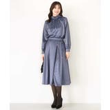 幾何柄タックフレアースカート/洗える | OFUON | 詳細画像12 