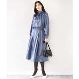 幾何柄タックフレアースカート/洗える | OFUON | 詳細画像24 