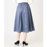 幾何柄タックフレアースカート/洗える | OFUON | 詳細画像29 