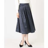 幾何柄タックフレアースカート/洗える | OFUON | 詳細画像36 