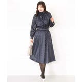 幾何柄タックフレアースカート/洗える | OFUON | 詳細画像6 