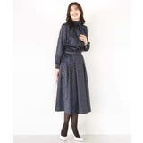 幾何柄タックフレアースカート/洗える | OFUON | 詳細画像7 