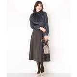 ラップ風フレアースカート/洗える/WEB限定サイズあり | OFUON | 詳細画像4 