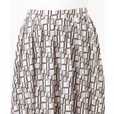 スクエア幾何柄ジャージスカート/洗える | OFUON | 詳細画像10