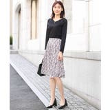 スクエア幾何柄ジャージスカート/洗える | OFUON | 詳細画像6