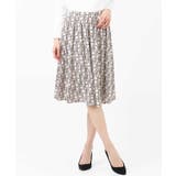 スクエア幾何柄ジャージスカート/洗える | OFUON | 詳細画像7