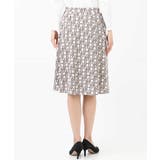 スクエア幾何柄ジャージスカート/洗える | OFUON | 詳細画像9