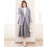 ドット柄チュールプリーツスカート/洗える | OFUON | 詳細画像30 