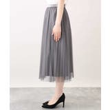 ドット柄チュールプリーツスカート/洗える | OFUON | 詳細画像42 