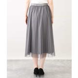 ドット柄チュールプリーツスカート/洗える | OFUON | 詳細画像43 