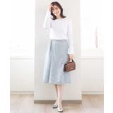 カットジャガードフレアースカート/洗える/WEB限定サイズあり | OFUON | 詳細画像12 