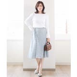 カットジャガードフレアースカート/洗える/WEB限定サイズあり | OFUON | 詳細画像13 