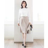 [セットアップ対応]ストレッチラップ風スカート/洗える | OFUON | 詳細画像20 