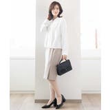 [セットアップ対応]ストレッチラップ風スカート/洗える | OFUON | 詳細画像26 