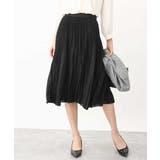 [セットアップ対応]ジョーゼットプリーツスカート/洗える | OFUON | 詳細画像1 