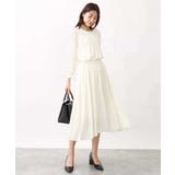 [セットアップ対応]ジョーゼットプリーツスカート/洗える | OFUON | 詳細画像34 