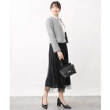 チュールサテンプリーツスカート/洗える | OFUON | 詳細画像2 