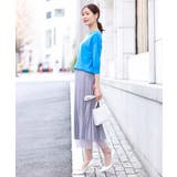 チュールサテンプリーツスカート/洗える | OFUON | 詳細画像23 