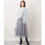 チュールサテンプリーツスカート/洗える | OFUON | 詳細画像28 