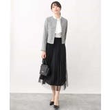 チュールサテンプリーツスカート/洗える | OFUON | 詳細画像48 