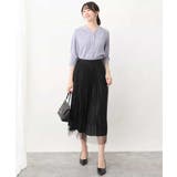 チュールサテンプリーツスカート/洗える | OFUON | 詳細画像7 