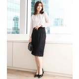 スパンコールレースタイトスカート/洗える | OFUON | 詳細画像16 