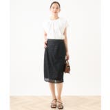 スパンコールレースタイトスカート/洗える | OFUON | 詳細画像18 