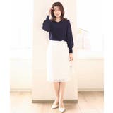 スパンコールレースタイトスカート/洗える | OFUON | 詳細画像9 