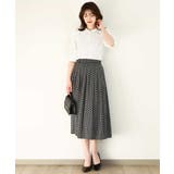 ビットプリントスカート/洗える | OFUON | 詳細画像12 