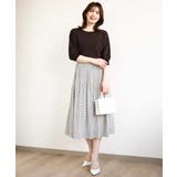 ビットプリントスカート/洗える | OFUON | 詳細画像16 