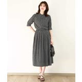 ビットプリントスカート/洗える | OFUON | 詳細画像3 