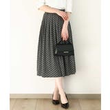 ブラック | ビットプリントスカート/洗える | OFUON