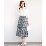 レトロフラワープリントスカート/洗える | OFUON | 詳細画像10 