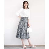 レトロフラワープリントスカート/洗える | OFUON | 詳細画像11 