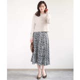 レトロフラワープリントスカート/洗える | OFUON | 詳細画像8 